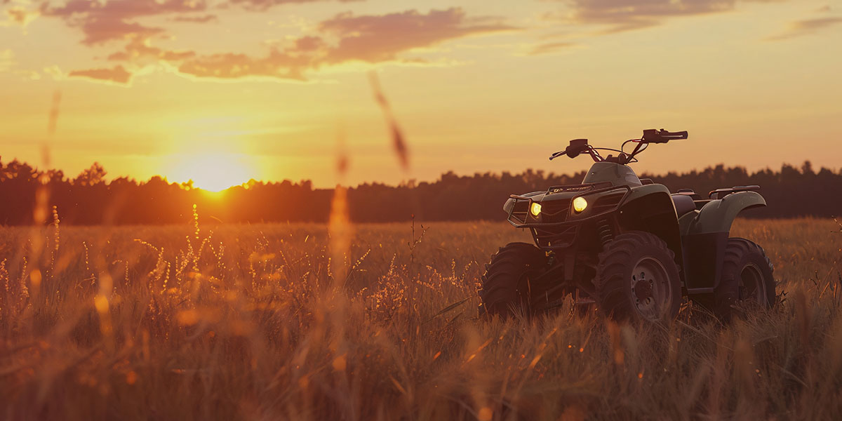 ATV on a farm